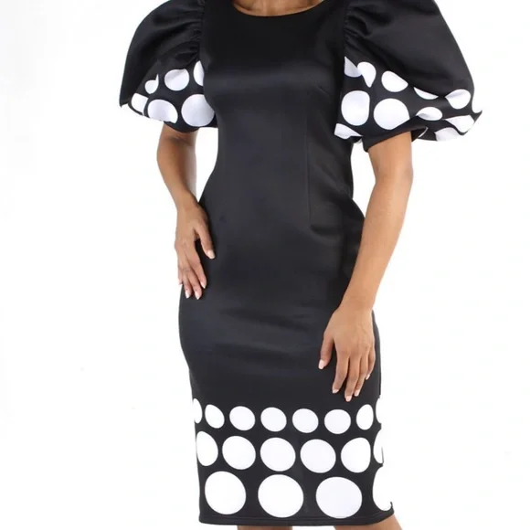 Scuba knit dress